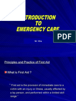 Principles of First Aid