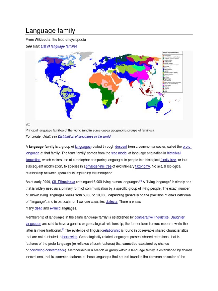 Language Family | Languages Of Europe | Philology