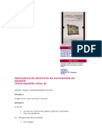 PROPUESTA DE ESTATUTO DE AUTONOMÍA DE ARAGÓN