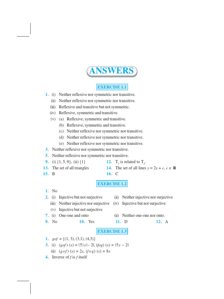 Answers | PDF