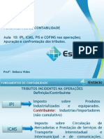 Aula - 10 Icms e Ipi - Pis e Cofins