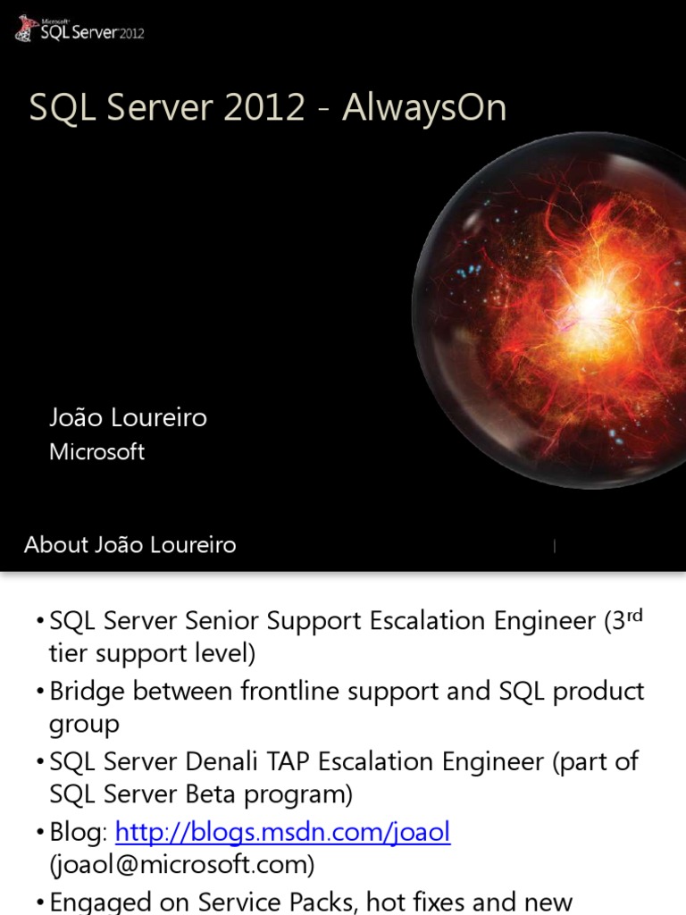 SQL Server 2012 AlwaysOn | PDF