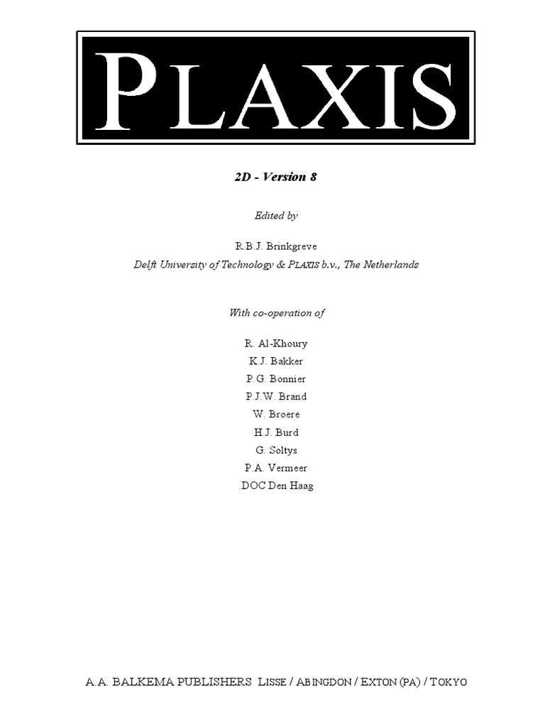 Plaxis Manual | PDF | Installation (Computer Programs) | Windows Registry