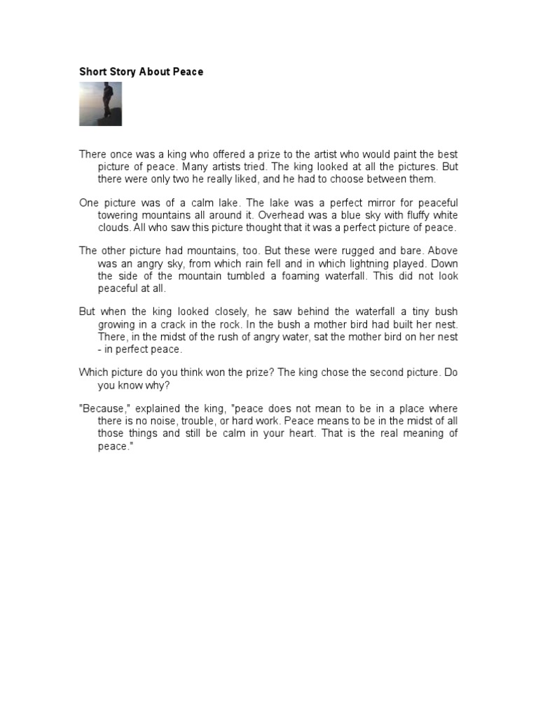 Short Story About Peace - 