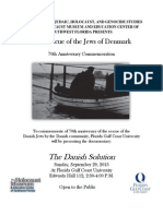 The Rescue of The Jews of Denmark 70th Anniversary Commemoration