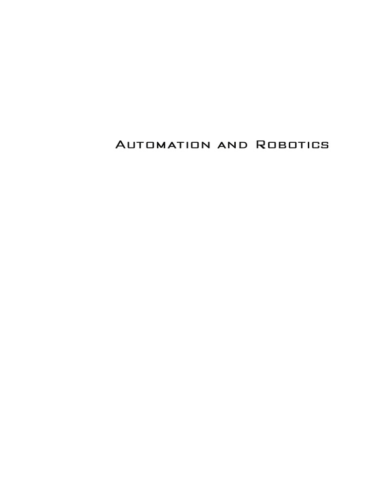 Automation and Robotics | PDF | Technology & Engineering