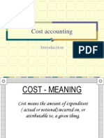 Cost Accounting- An Introduction