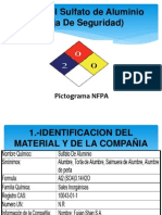 Msds Del Sulfato de Aluminio