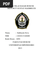 Download Tiga Nilai Dasar Hukum Menurut Gustav Radbruch by Sakhiyatu Sova SN170579596 doc pdf