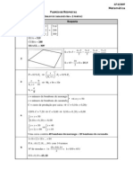 Matemática 2008 - Gabarito