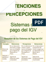 Retenciones,Percerpciones de Sistemas de Pago Del IGV