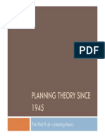 PLANNING THEORY SINCE 1945
