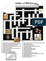 Crucigrama Prehistoria Pa Imprimir