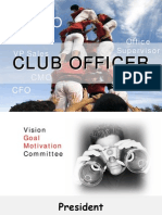 VP Sales Office Supervisor: Club Officer