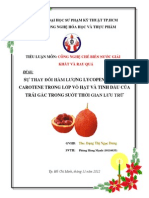 Lycopene và Beta carotene trong gấc