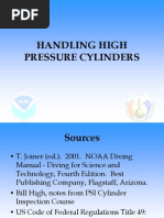 Handling High Pressure Cylinders