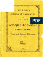 History Articles of Association and By-Laws of Wequetonsing Association