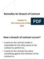 Remedies For Breach of Contract - Revised