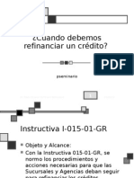 Refinanciacion de Un Credito (Instructiva)