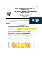 pruebas gabaritos