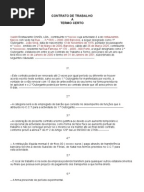 Exemplo de Carta de Rescisão de Contrato de Trabalho