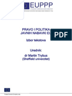 Pravo I Politika Javnih Nabavki EU BIH HR SRB