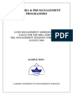 Mba, Emba & PHD Management Programmes