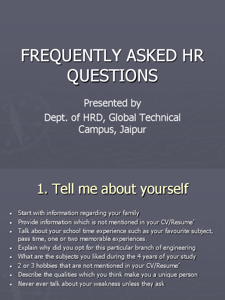 Essential HR Interview Questions Guide | PDF | Leadership | Psychology