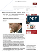 Revista Cult » Agamben, um filósofo para o século 21