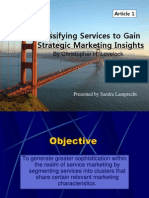 Classifying Services To Gain Strategic Marketing Insights: by Christopher H. Lovelock