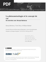 Download La phnomnologie et le concept de vie Un entretien avec Renaud Barbaras by libreka SN170645647 doc pdf