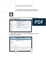 Pasos para Guardar Un Documento