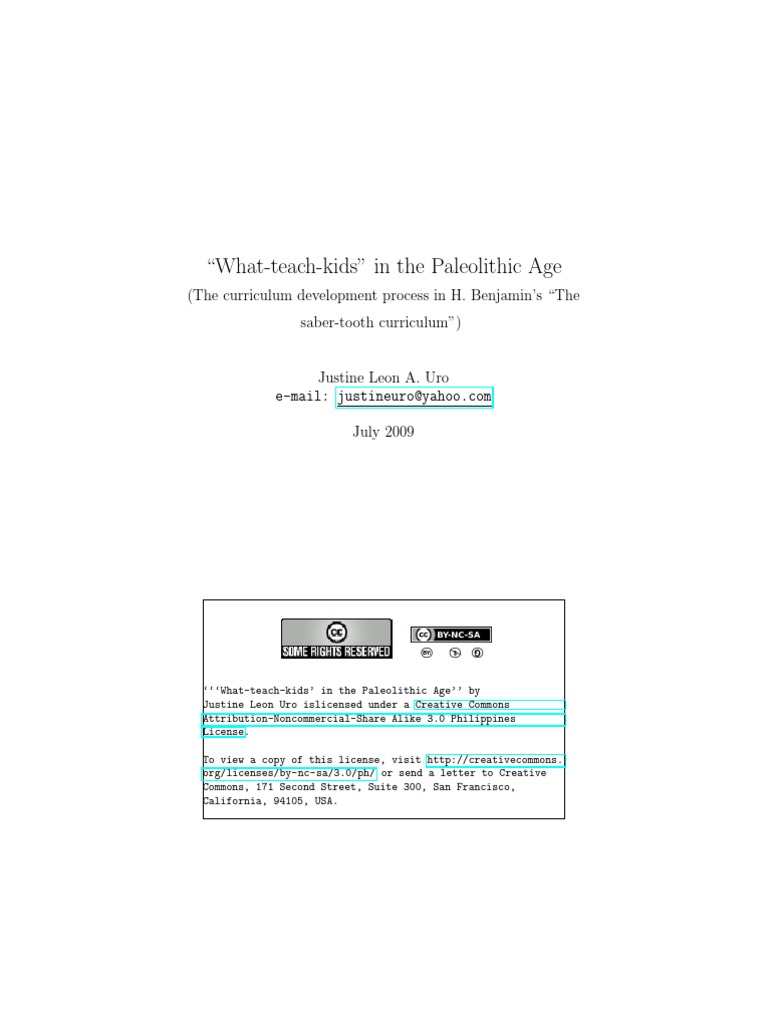 What Teach Kids In The Paleolithic Age Pdf