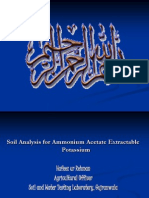 Analysis of Potassium in Soil and Fertilizers