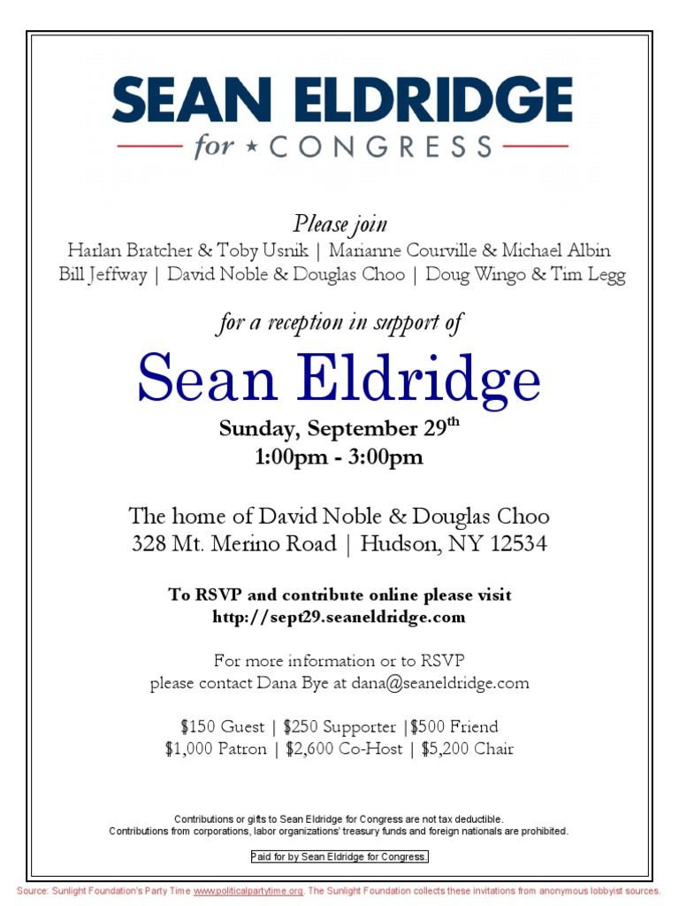 Reception PDF Political Action Committee Payments