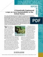 The Impact of Genetically Engineered Crops On Farm Sustainability in The United States