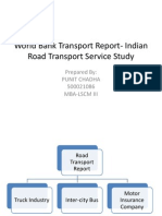 World Bank Report-Road Transport Service Efficiency