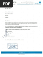 Saleem Uddin Faisal Work Experience Certificates Updated Apr 2014