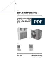 Manual Instalação Unid. Condensadoras TRAE TRCE