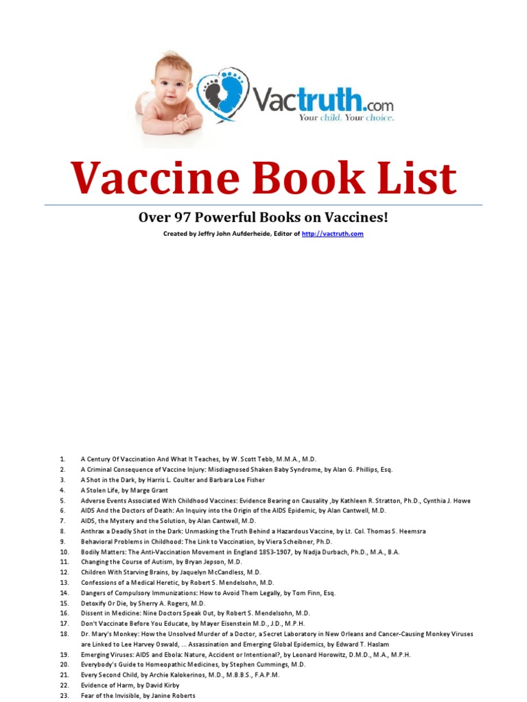 Vaccine Book List v2.1 | PDF | Vaccines | Hiv/Aids