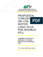 Comunicación Con Motor Logic Plus Por Modbus Rtu - Cla