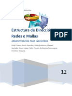 Trabajo Estructura de dirección de redes o mallas