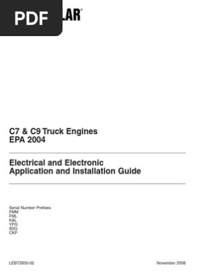 Caterpillar C7 Engine Manual