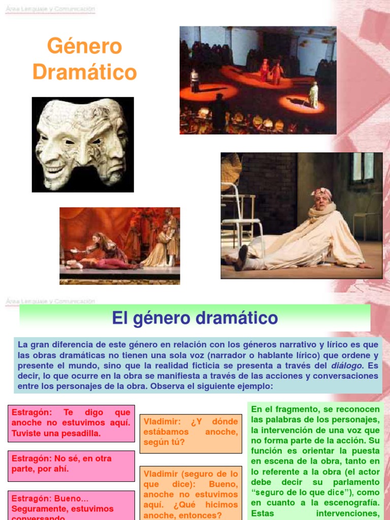Género dramático Comedia Teatro