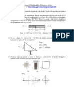 Exercícios Resistência Materiais