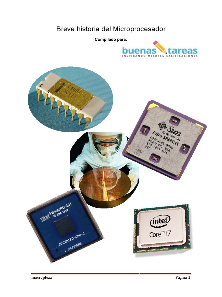 Breve Historia Del Microprocedador Microprocesador