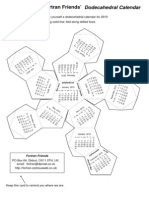 Make Your Own Fortran Friends' Dodecahedral Calendar