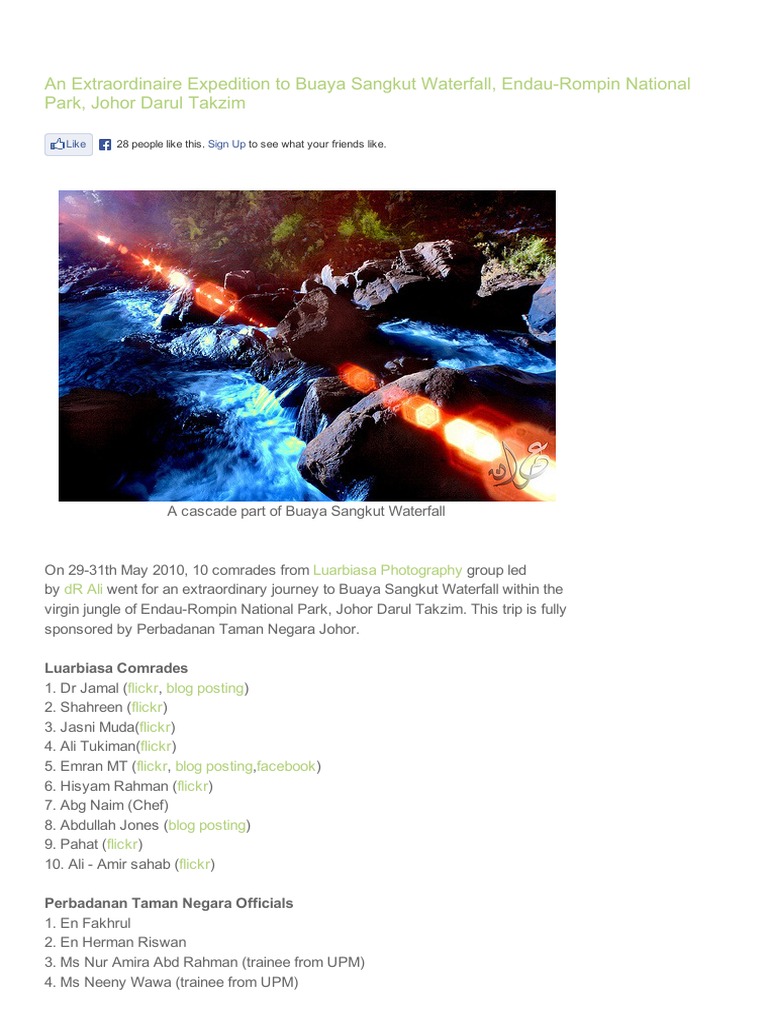 An Extraordinaire Expedition To Buaya Sangkut Waterfall, Endau-Rompin ...