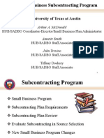 Small Business Subcontracting Program: The University of Texas at Austin