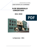Plan de Desarrollo Distrital 2011-2020